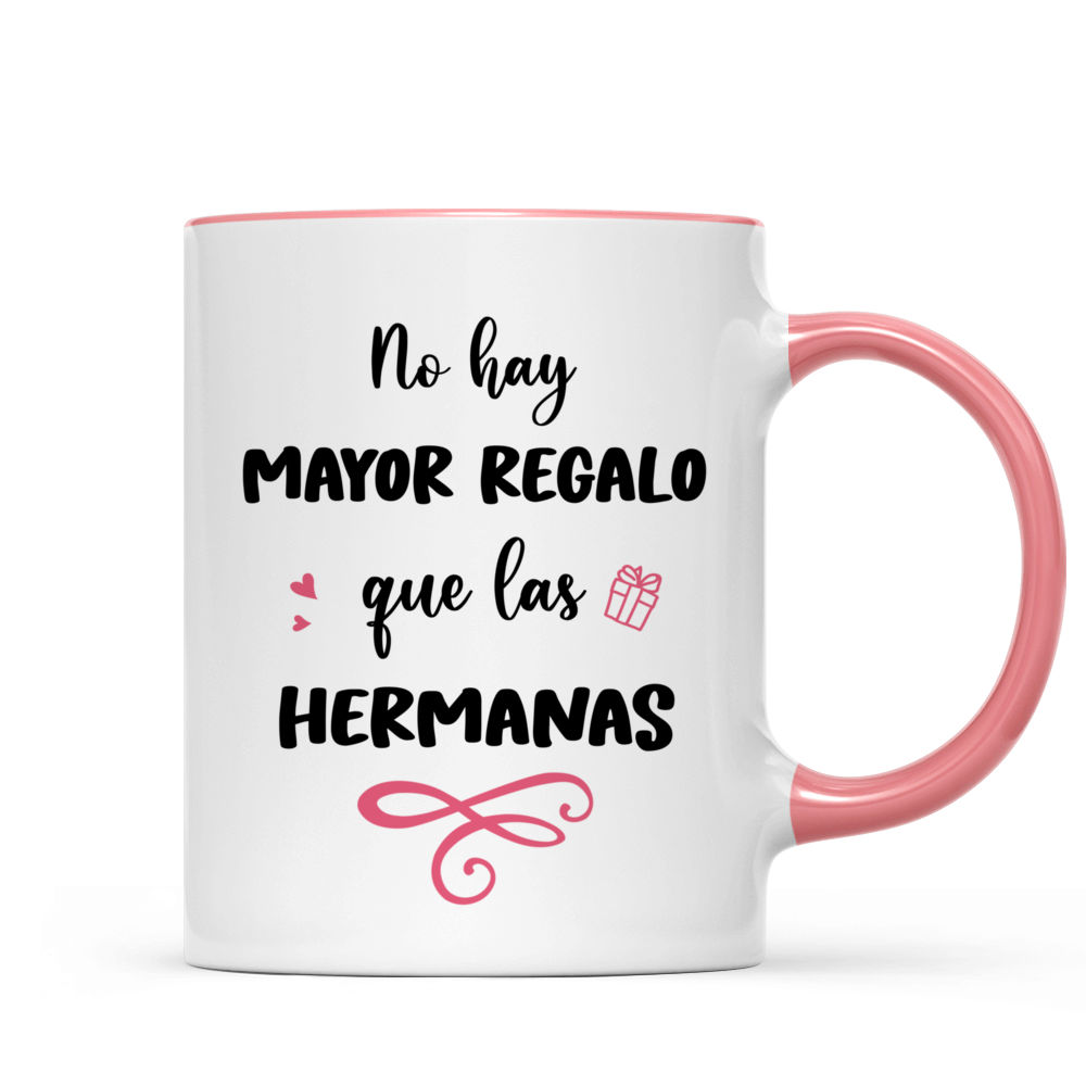 Personalized Mug - Tazas Personalizadas - No hay mayor regalo que las  hermanas - Regalos Personalizados - Spanish