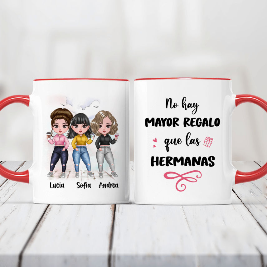 Personalized Mug - Tazas Personalizadas - Siempre Hermanas - Regalos  Personalizados - Spanish