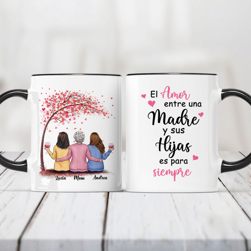 impresión Pensativo templo Personalized Mug - Tazas Personalizadas - El Amor entre una Madre y sus  Hijas es para siempre - Regalos Personalizados - Spanish