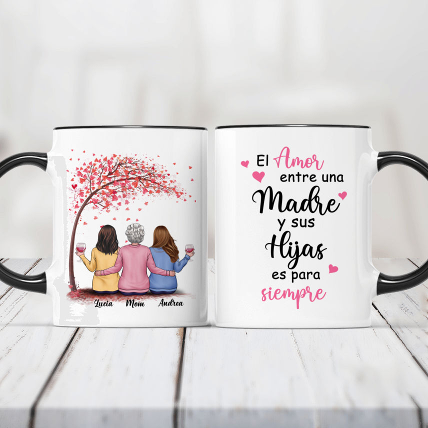 Tazas Personalizadas - Madre e Hijas unidas para siempre - Regalos  Personalizados - Spanish