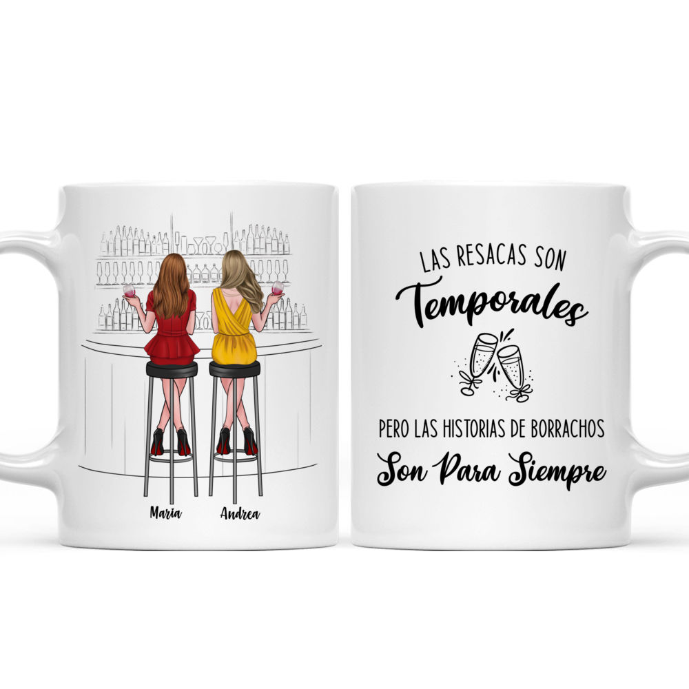 Personalized Mug - Tazas Personalizadas - Las resacas son temporales, pero las historias de borrachos son para siempre - Spanish_3