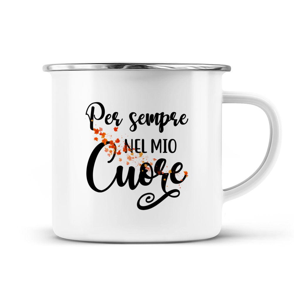 Personalized Mug - Tazza Personalizzata - Regali per gli amanti dei cani -  Ragazza E Cani - Per sempre nel mio cuore - Italia