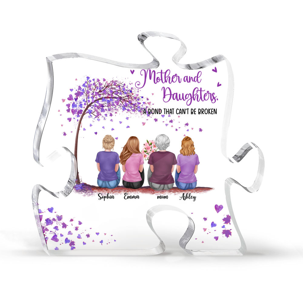 Puzzle Acrylic Plaque - Mother and daughters a bond that cant be broken ...