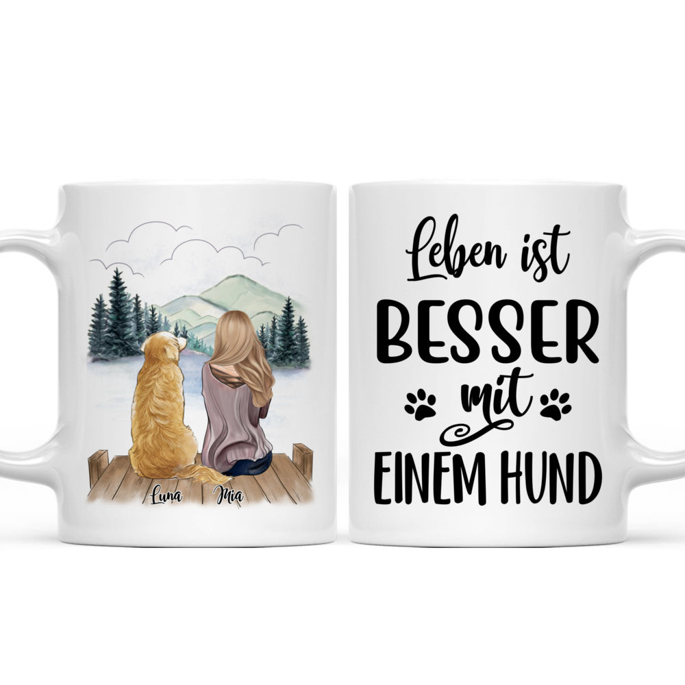 Personalized Mug - Personalisierte Tasse - Leben ist besser mit einem Hund - Germany_3