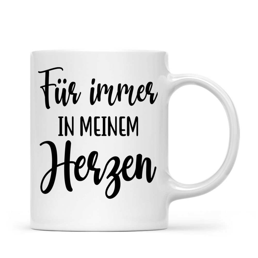 Personalisierte Tasse - Für immer in meinem Herzen - Germany - Personalized Mug_2