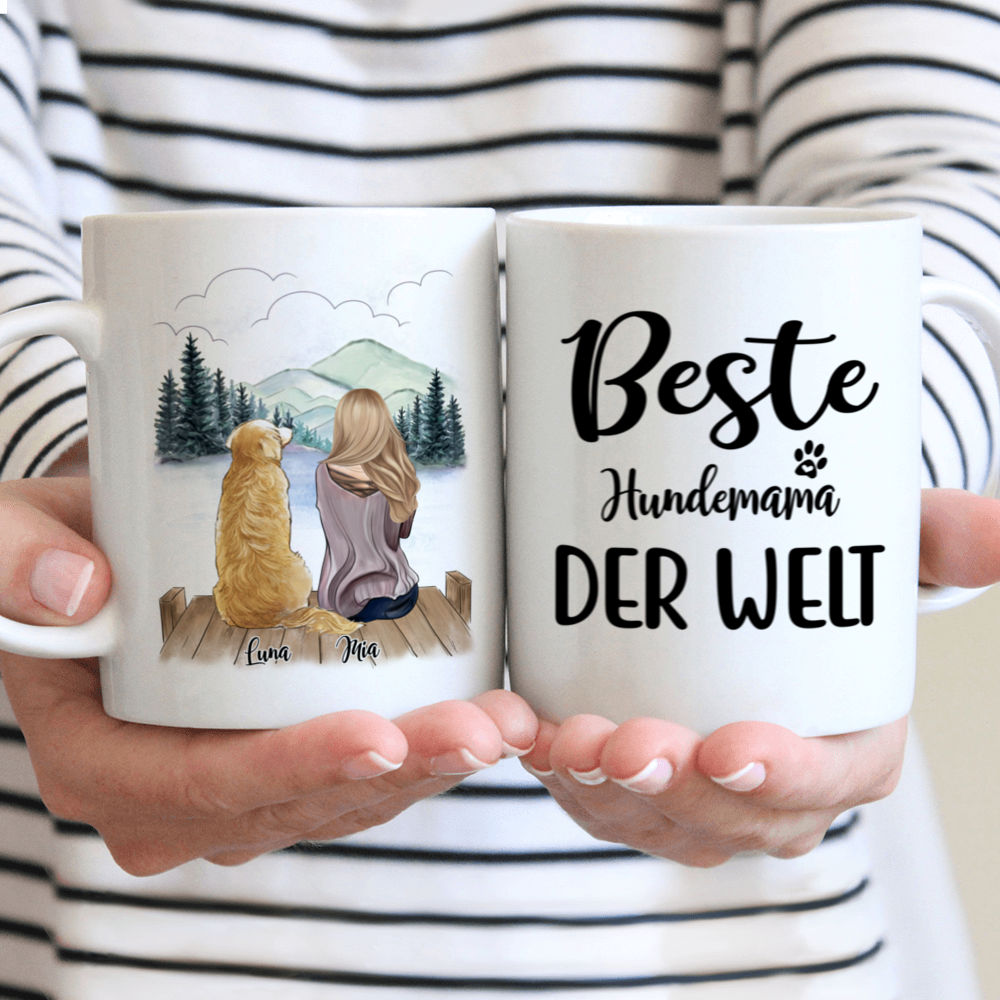 Personalisierte Tasse - Beste   Hundemama   der Welt - Germany - Personalized Mug