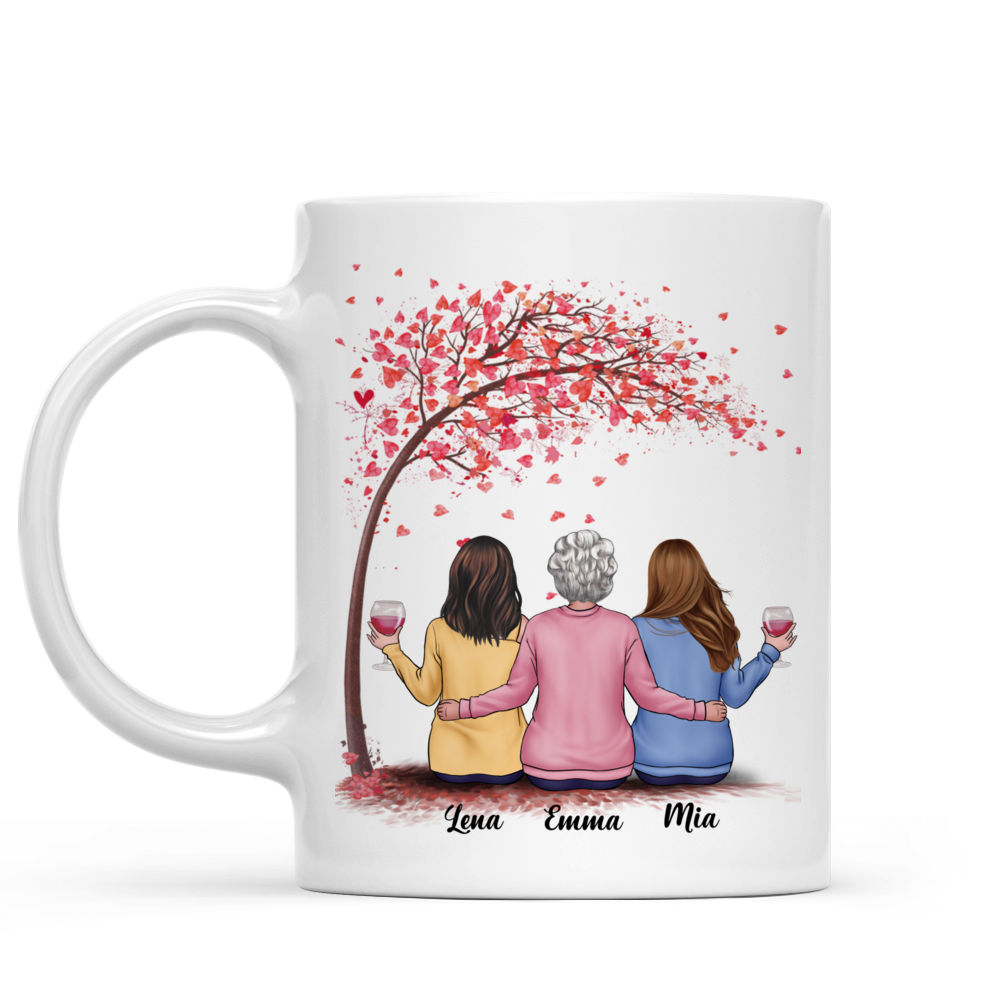 Personalisierte Tasse - Muttertag - Mutter und Töchter für immer miteinander verbunden - Germany - Personalized Mug_1