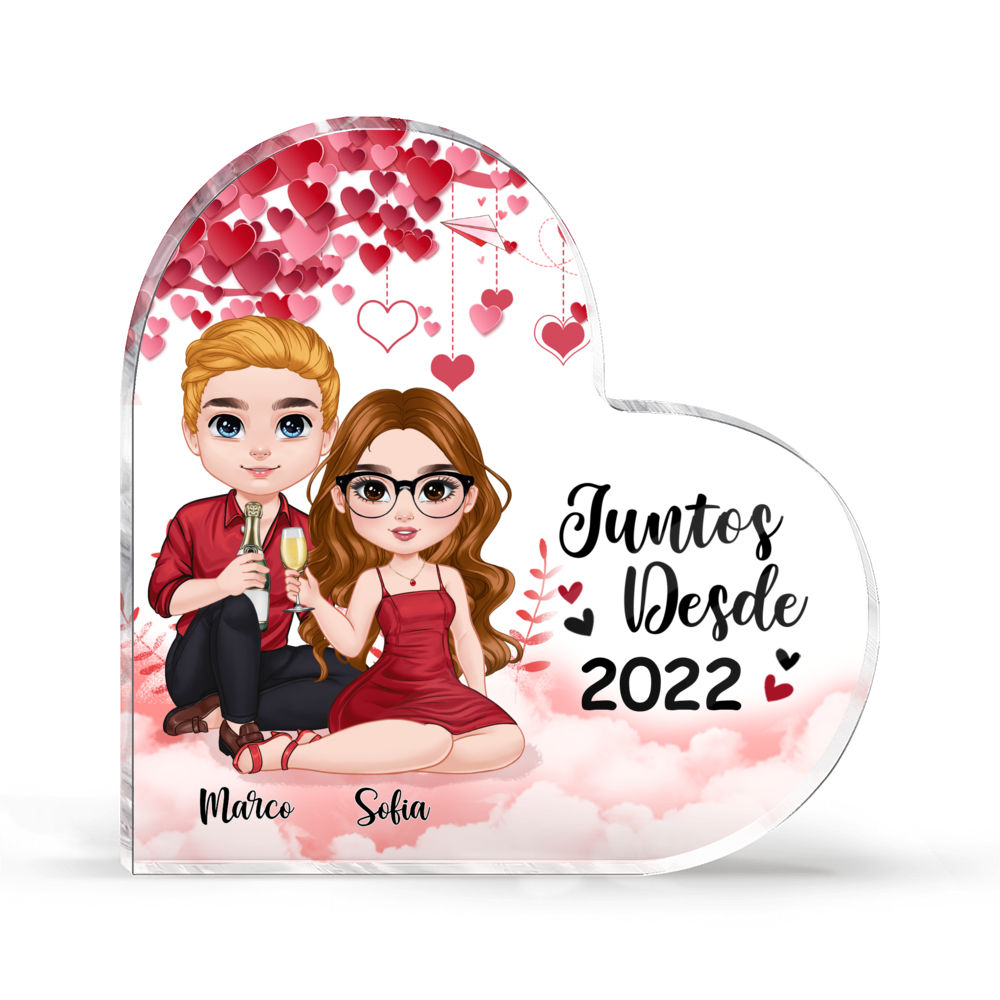 Personalized Desktop - Placa Personalizada - Juntos Desde - Regalos Personalizados - Spanish_1