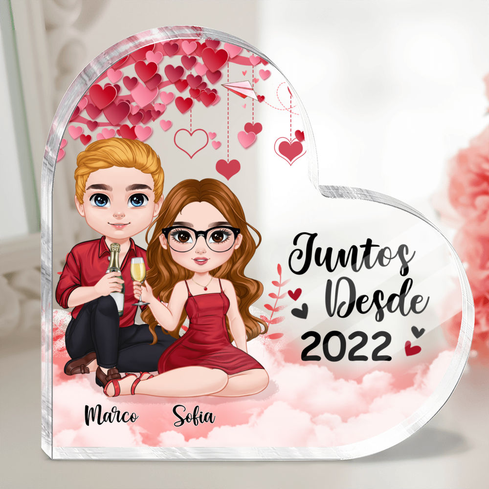 Personalized Desktop - Placa Personalizada - Juntos Desde - Regalos Personalizados - Spanish