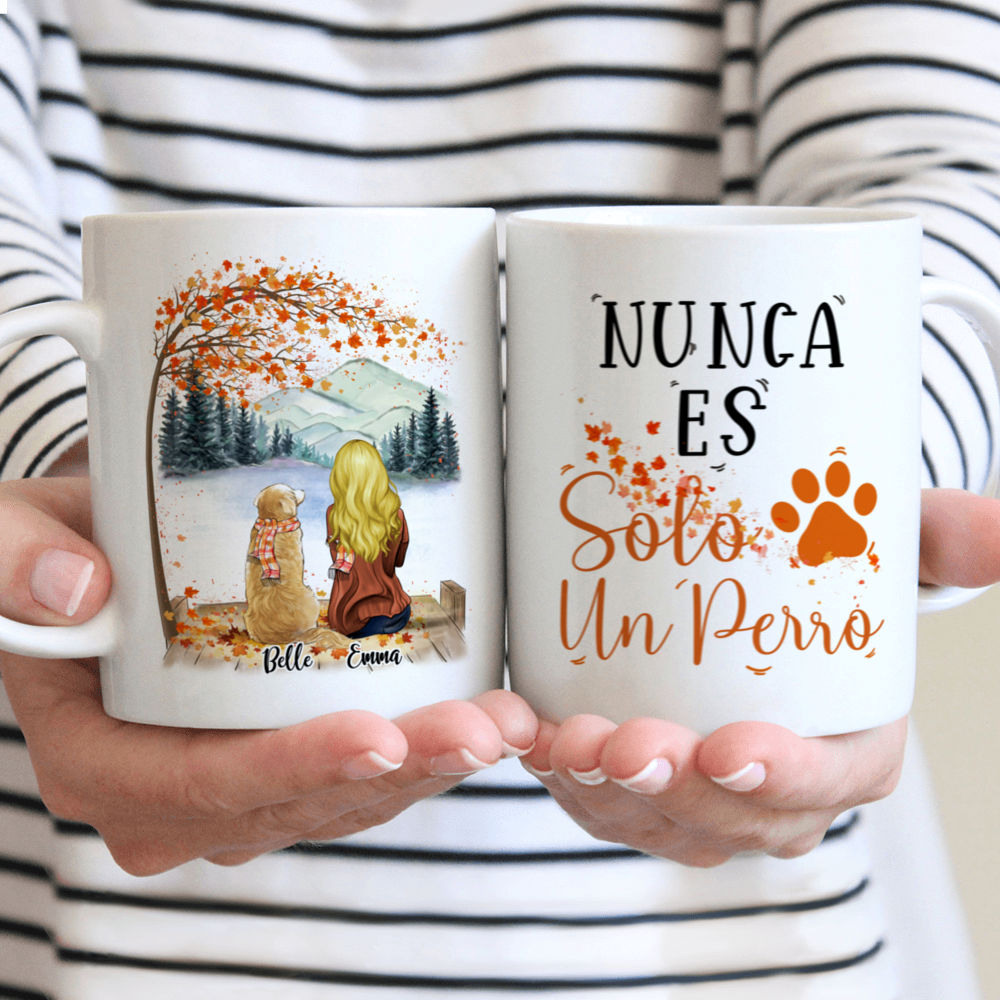 Personalized Mug - Tazas Personalizadas - Nunca es solo un Perro - Regalos Personalizados - Spanish