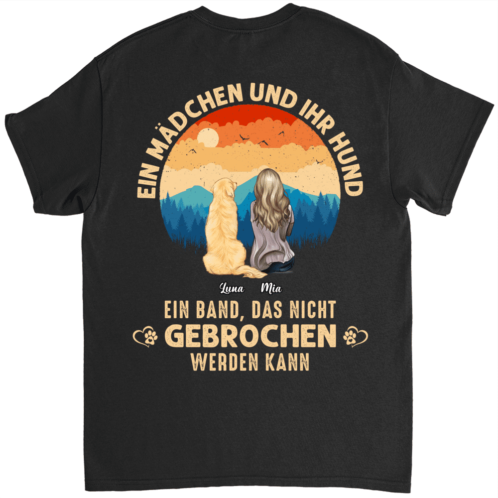 Ein Mädchen und ihr Hund,  ein Band, das nicht  gebrochen werden kann - Germany