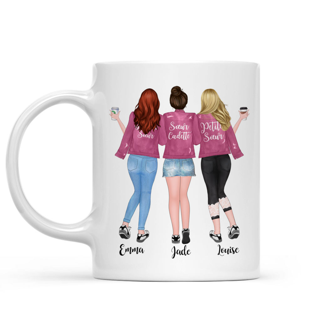 Tasse personnalisée - La vie est meilleure avec des sœurs - French - Personalized Mug_1