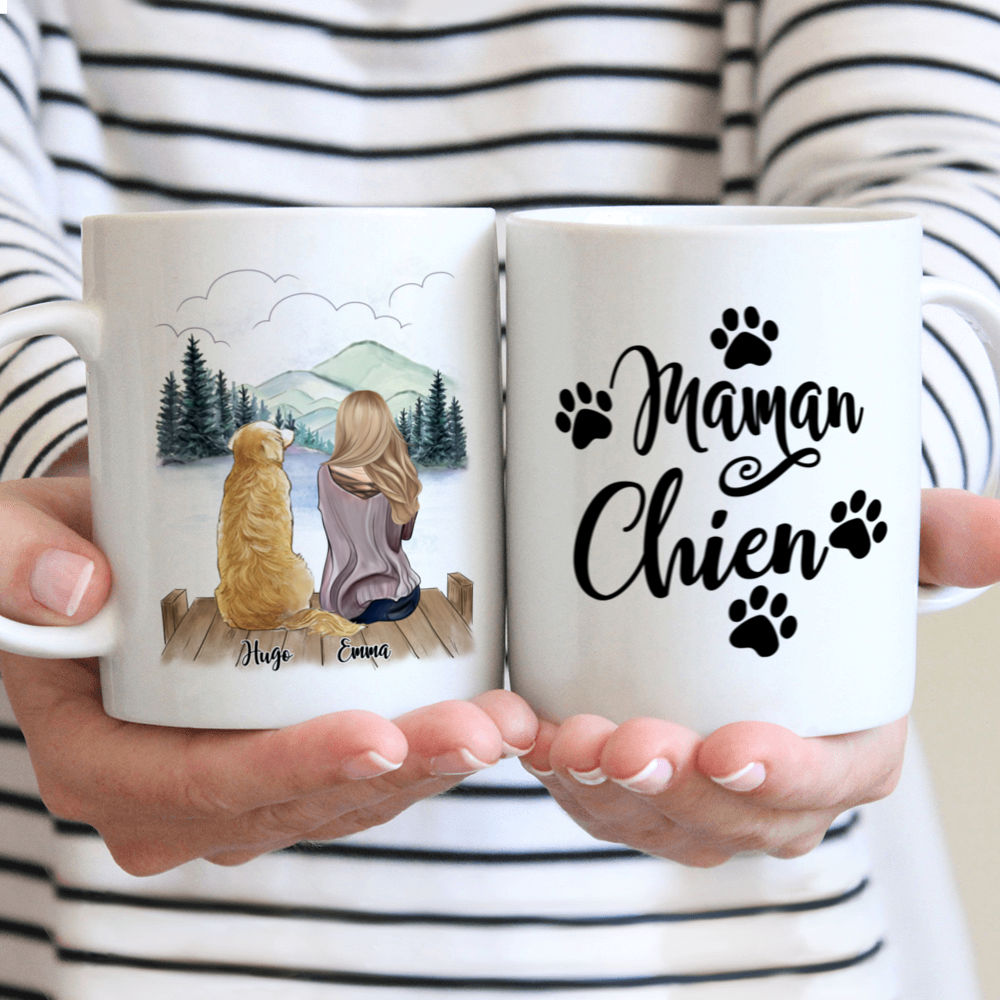 Personalized Mug - Tasse Personnalisée - Maman Chien - French