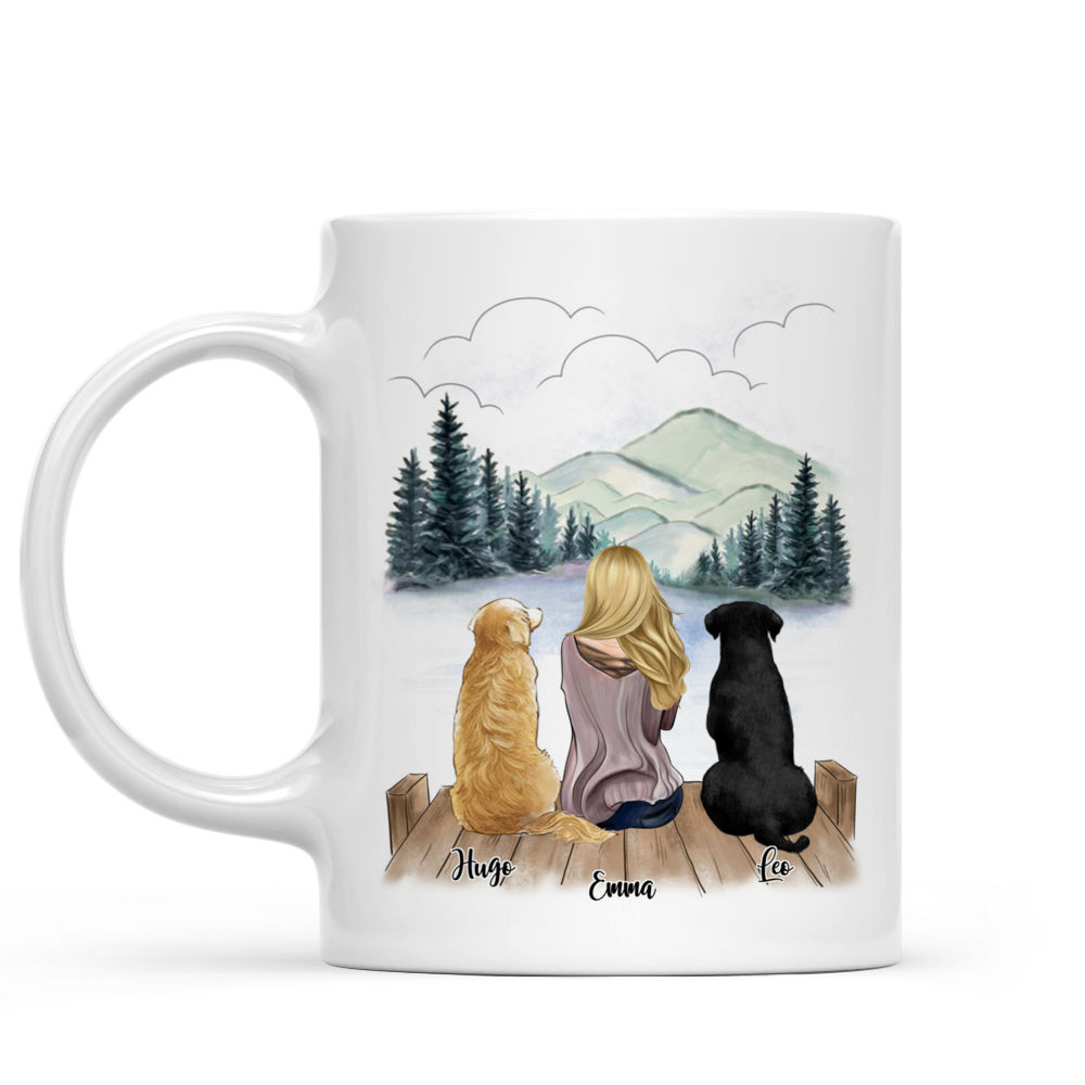 Personalized Mug - Tasse Personnalisée - La vie est meilleure avec les CHIENS - French_1