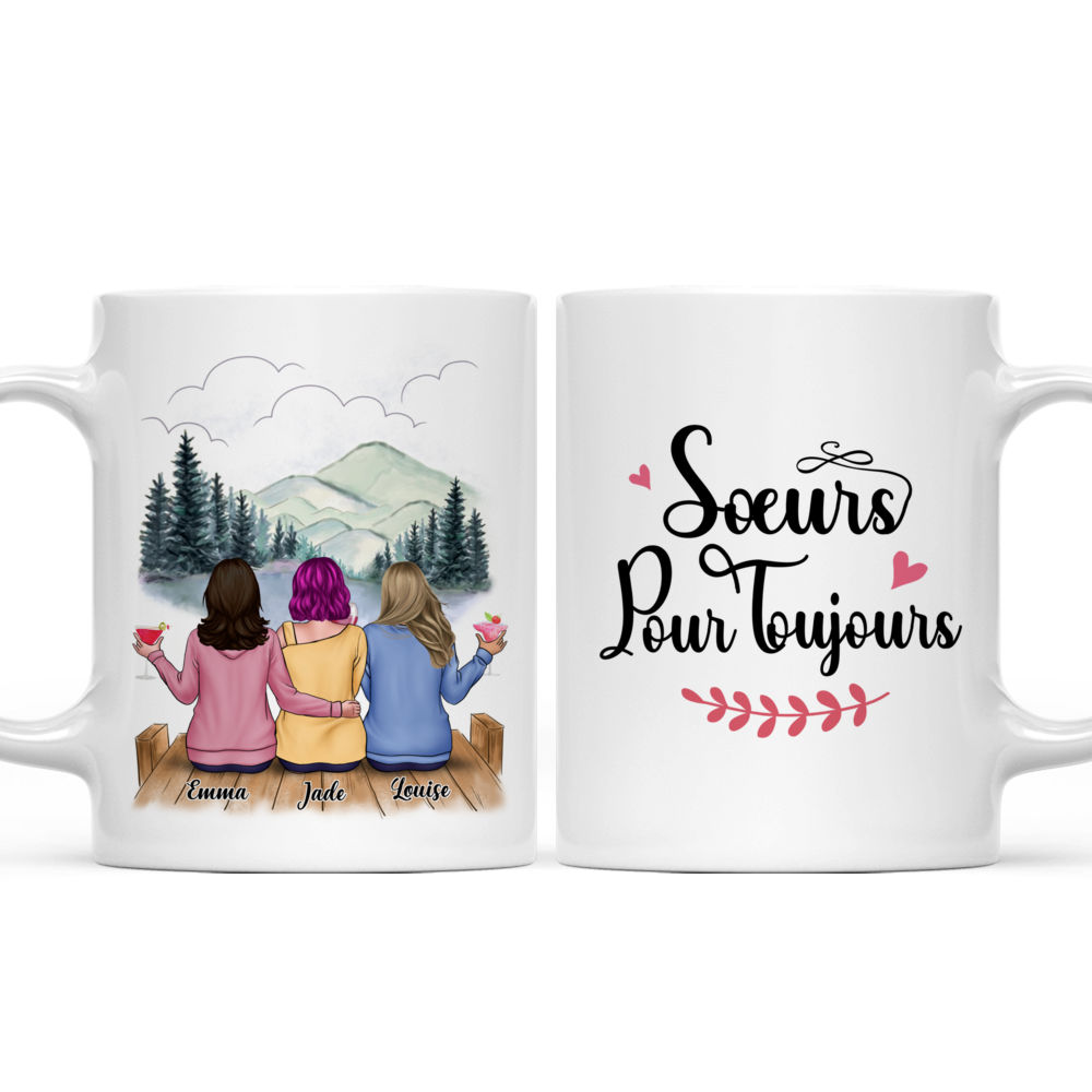 Personalized Mug - Tasse Personnalisée - Soeurs Pour Toujours - French_3