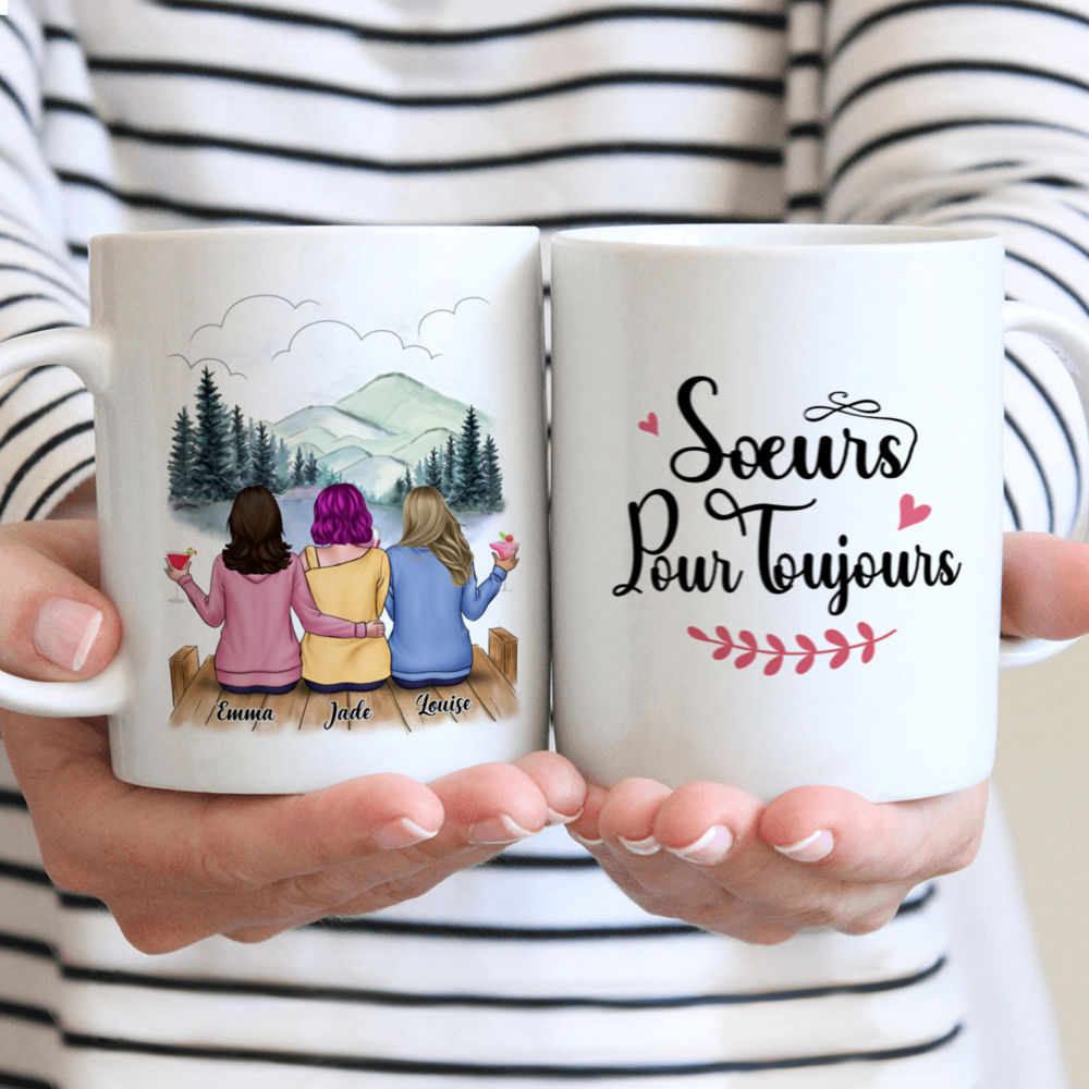 Personalized Mug - Tasse Personnalisée - Soeurs Pour Toujours - French