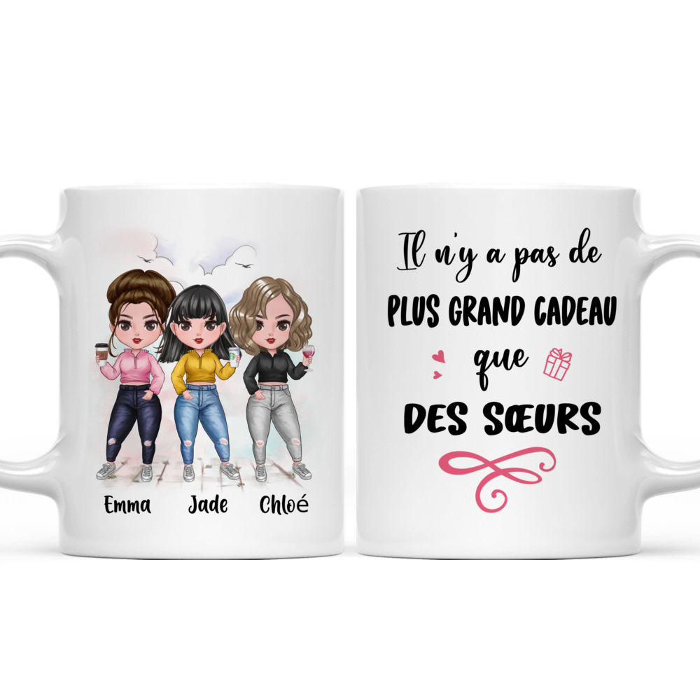 Personalized Mug - Taza Personalizada - Il n'y a pas de Plus Grand Cadeau que des Sœurs - French_3
