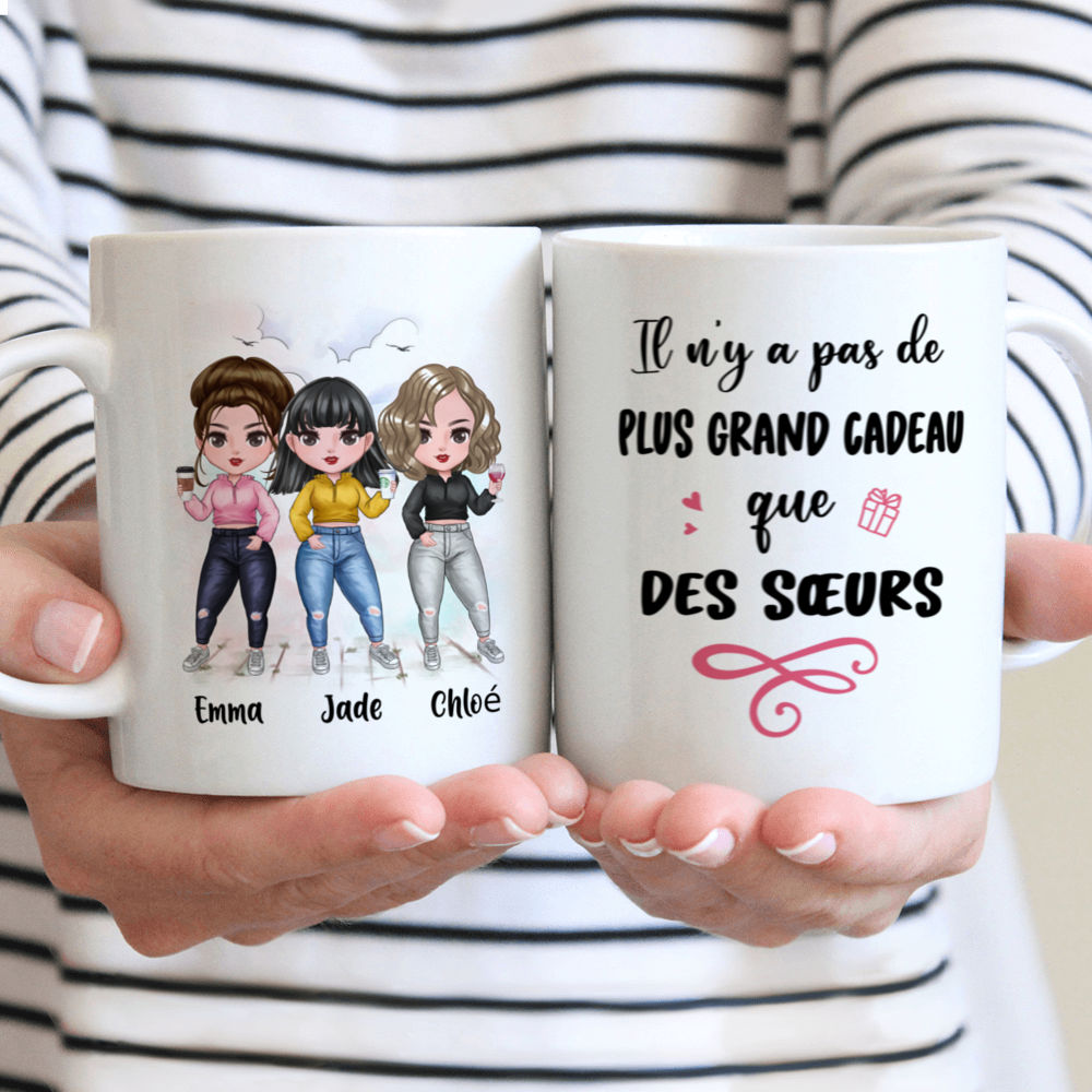 Personalized Mug - Taza Personalizada - Il n'y a pas de Plus Grand Cadeau que des Sœurs - French