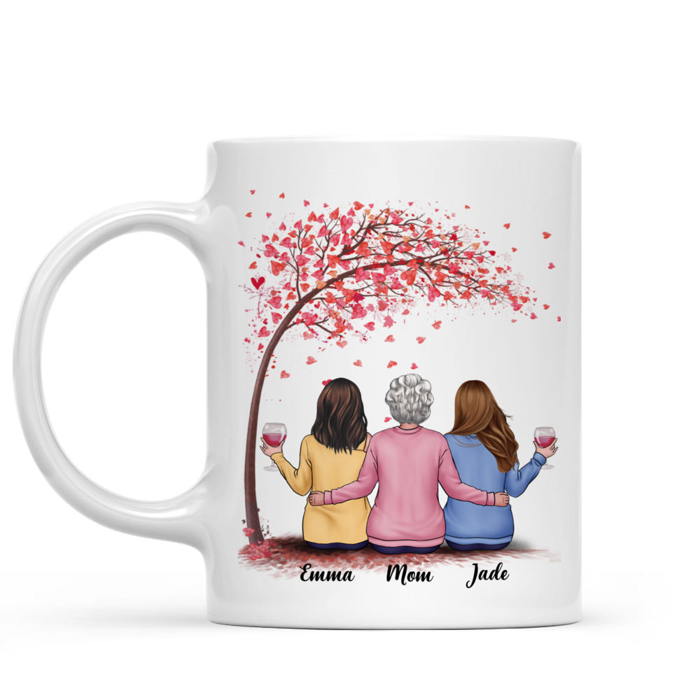Personalized Mug - Tasse Personnalisée - L'amour entre une mère et ses filles est éternel - Cadeaux fete des meres - French_1