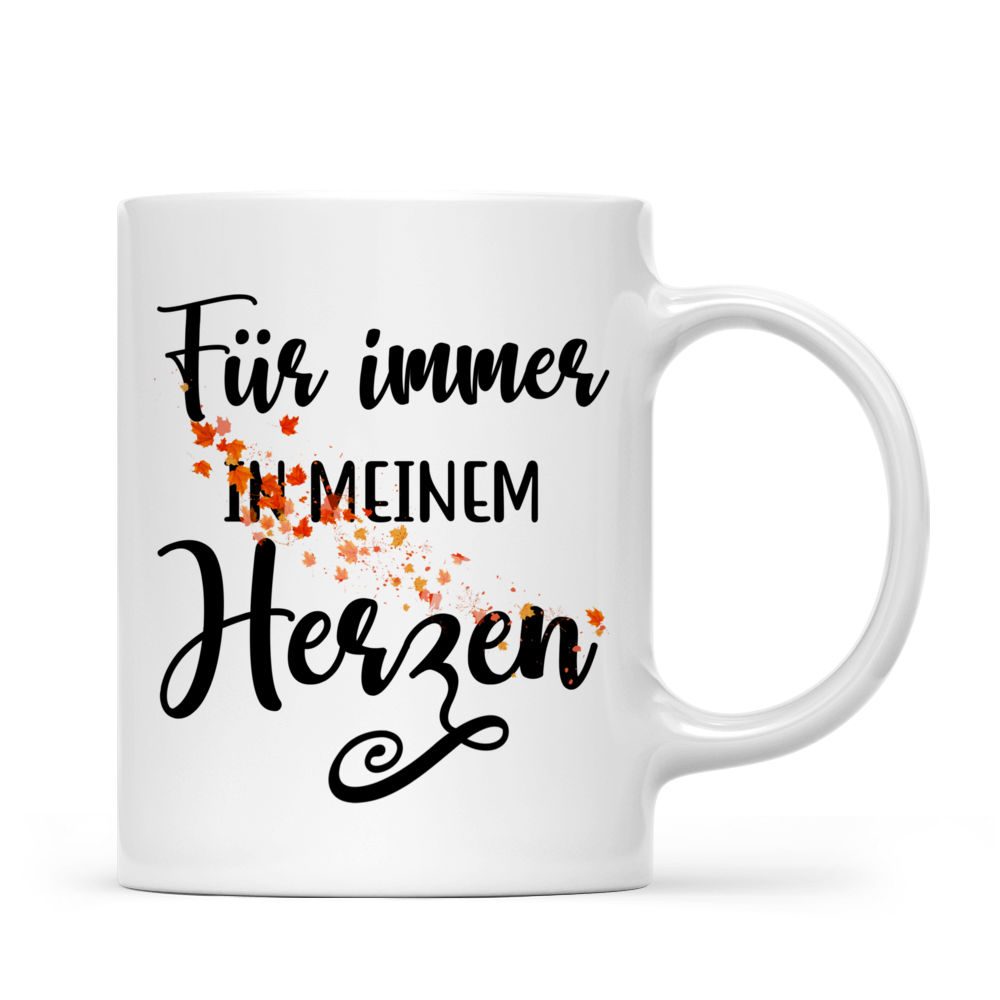 Personalisierte Tasse - Geschenke für Hundeliebhaber - Für immer in meinem Herzen - Mädchen und Hunde - Germany - Personalized Mug_2