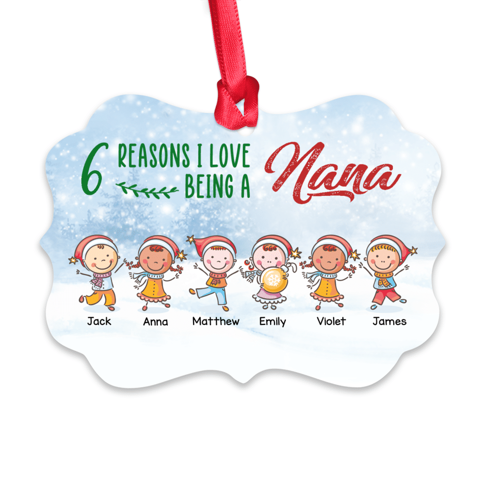 Personalized Ornament - Up to 12 Kids - ... Reasons I love being a Nana