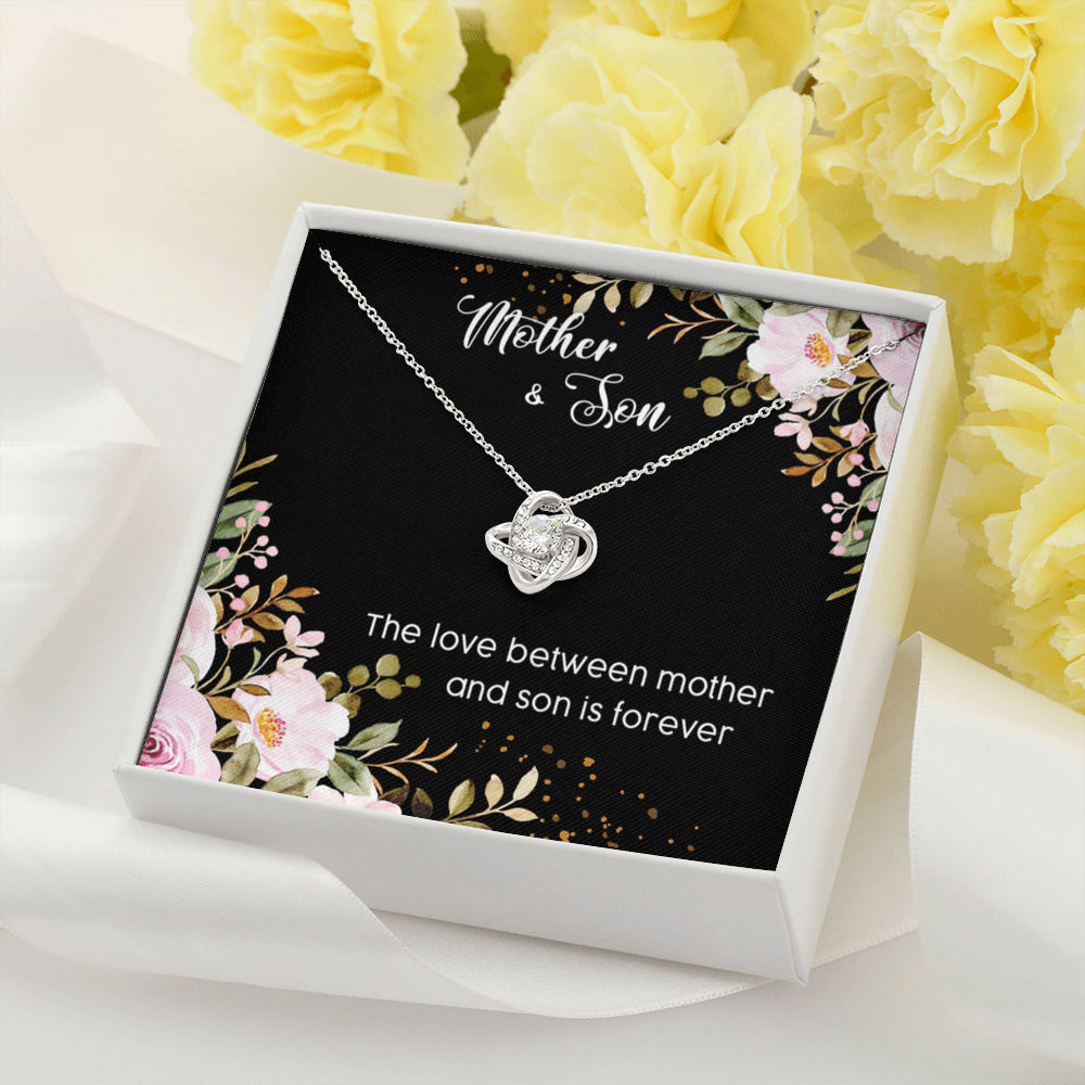 Mother's Day Gift for Mom From Son - Mother Son Necklace, Son Gift To Mom  Mothers Day Gift, Mom Necklace, Circle Necklace, A05