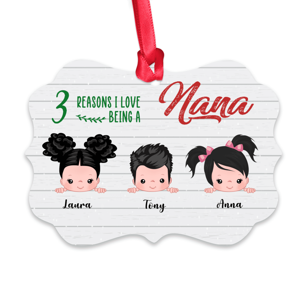 Personalized Ornament - Up to 9 Kids - Reasons I Love Being A Nana_1