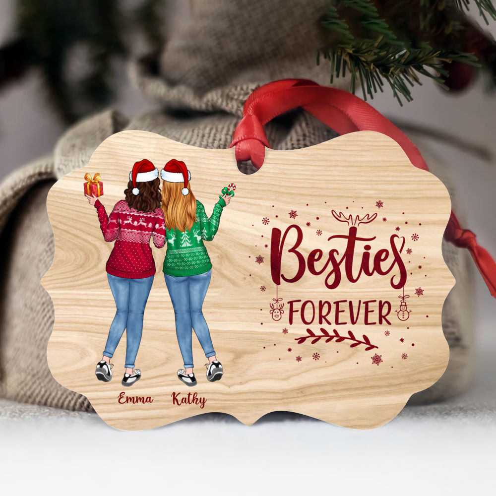 Personalized Christmas Ornament - Besties Forever (Ver 1)