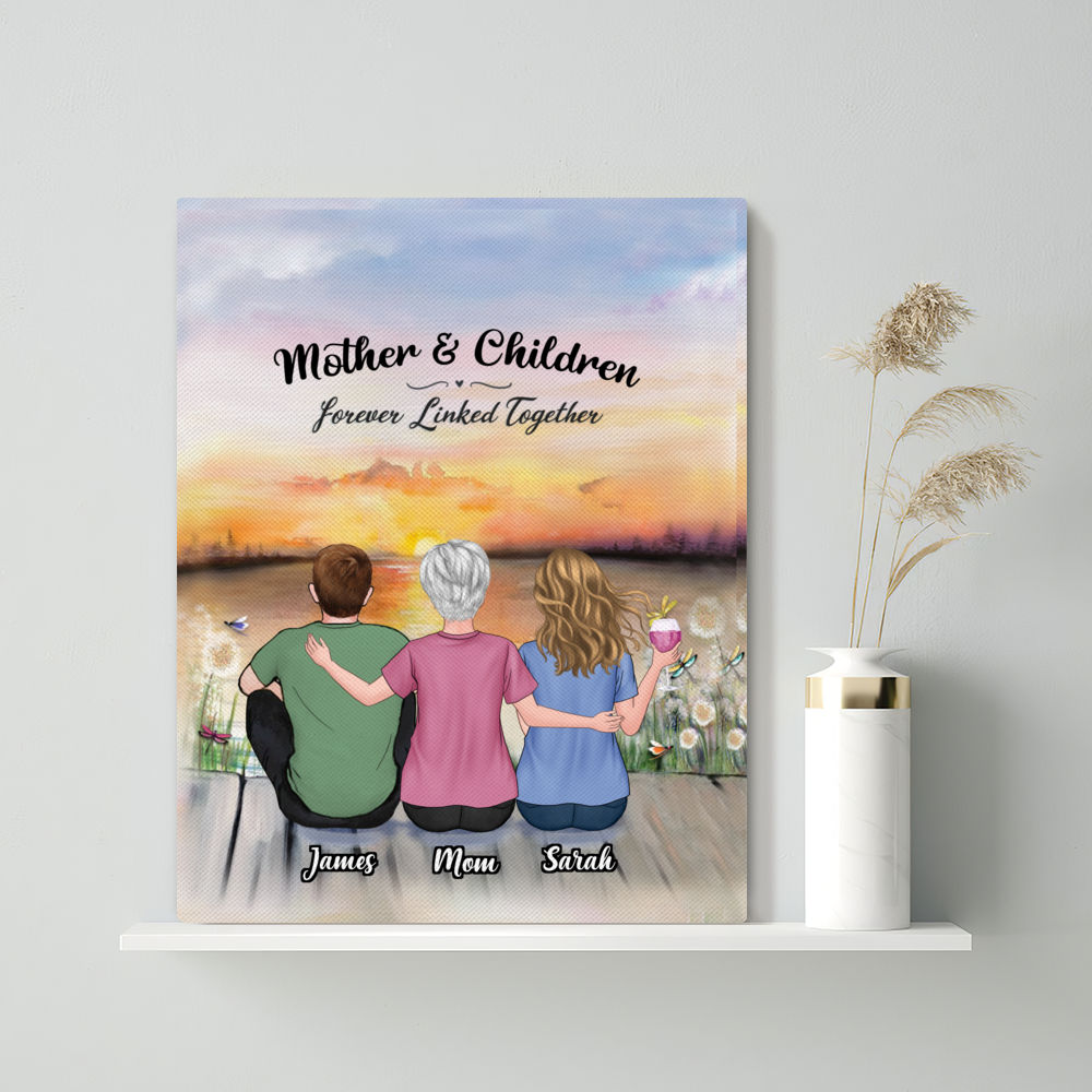 Let's Go Fishing Mom & Kids - Personalized Canvas For Mom, Kids, Famil —  GearLit