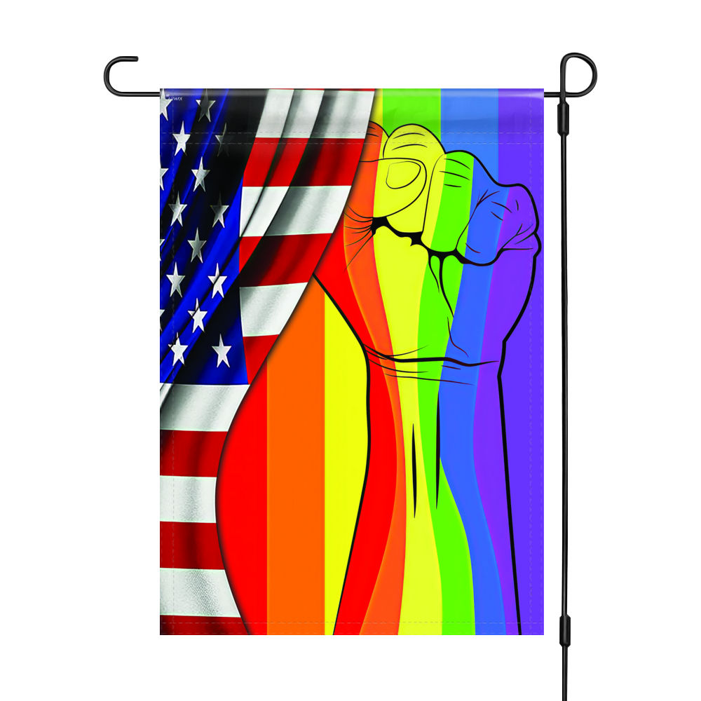 LGBT Pride Flag - LGBTQ Pride, Intersex Inclusive Progress Pride Rainbow Flag, LGBT Pride Flag, LGBT Rainbow Flag, LGBT Bisexual Pride Flag 25609 - Garden Flag_4