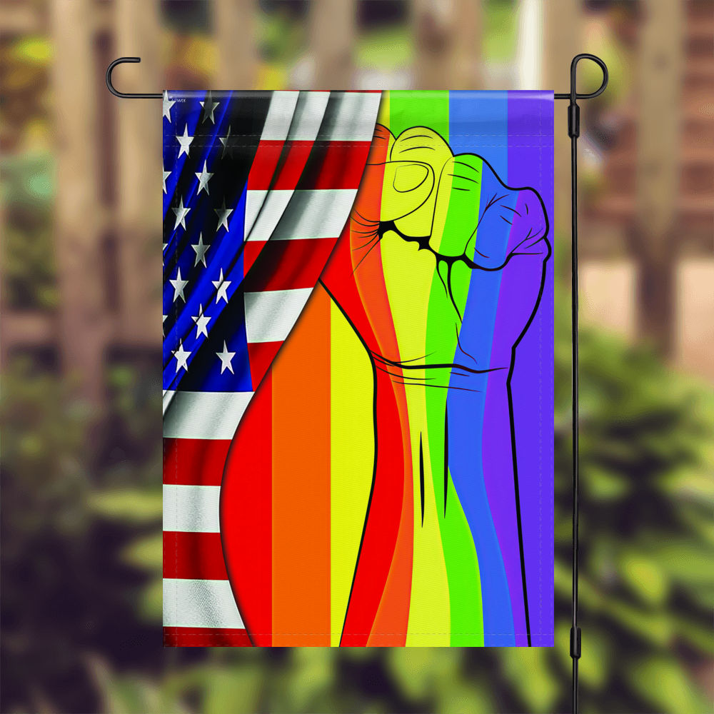 LGBT Pride Flag - LGBTQ Pride, Intersex Inclusive Progress Pride Rainbow Flag, LGBT Pride Flag, LGBT Rainbow Flag, LGBT Bisexual Pride Flag 25609 - Garden Flag_5