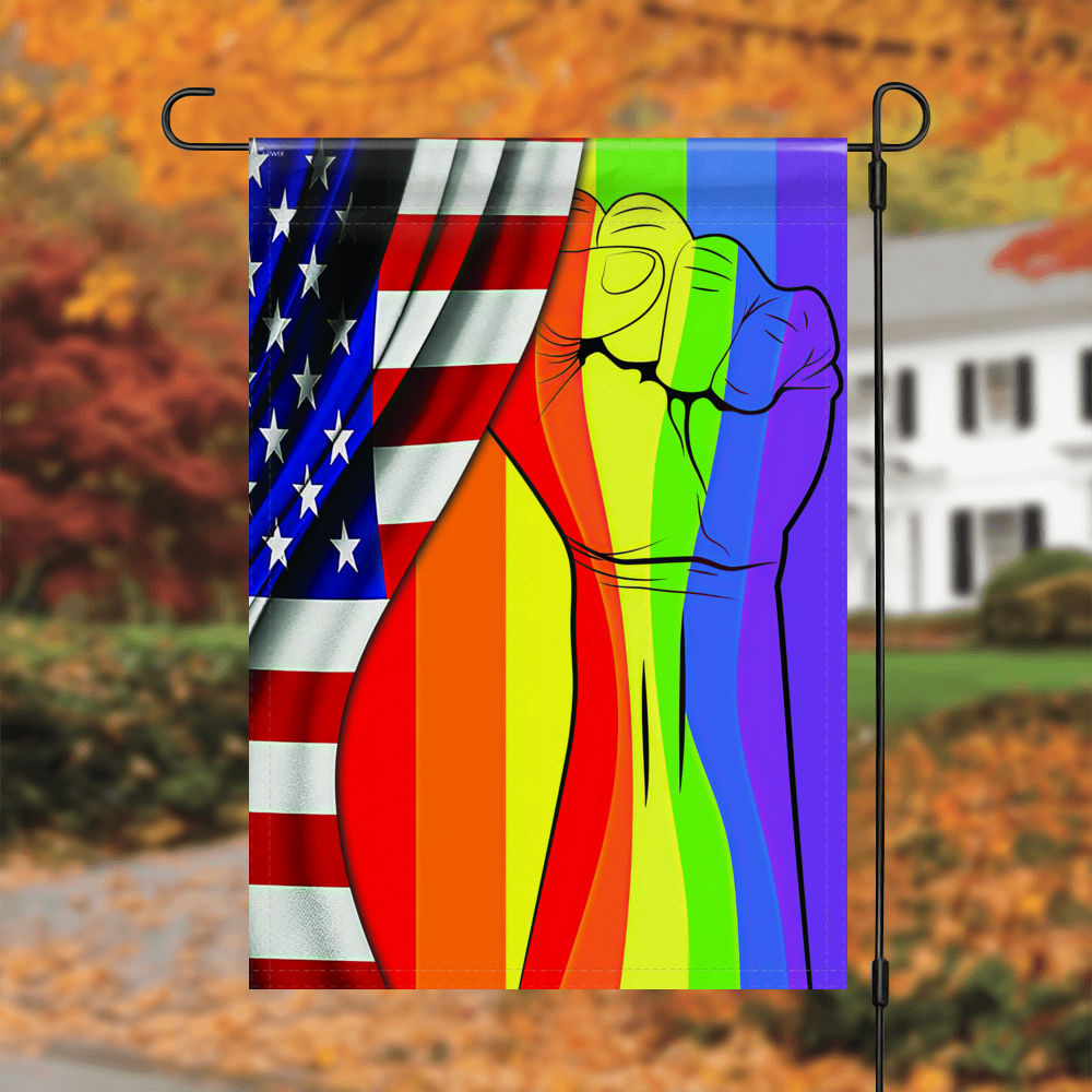 LGBT Pride Flag - LGBTQ Pride, Intersex Inclusive Progress Pride Rainbow Flag, LGBT Pride Flag, LGBT Rainbow Flag, LGBT Bisexual Pride Flag 25609 - Garden Flag_6