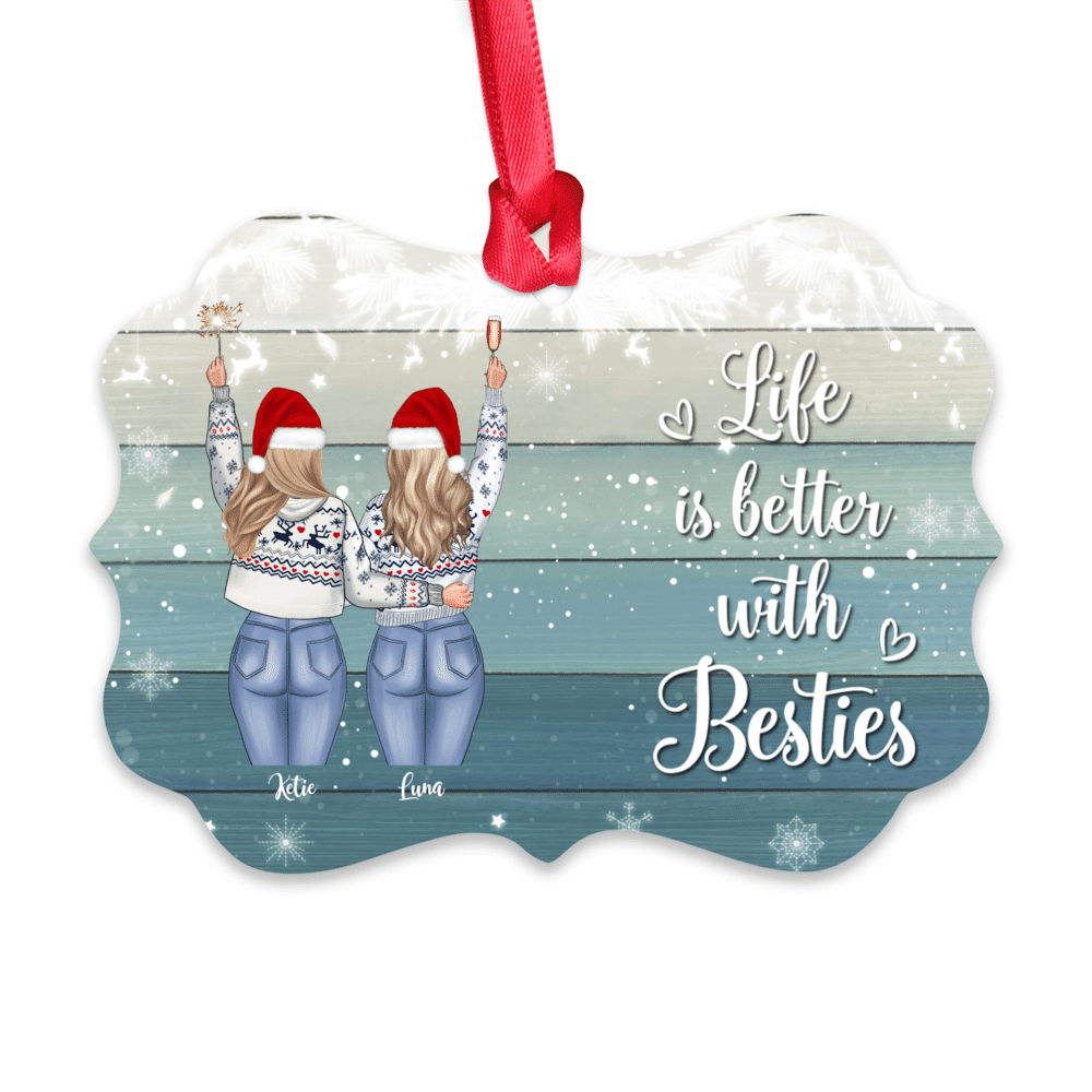 Personalized Best Friend Christmas Ornament 2023, A Good Friend Is Lik -  Hope Fight