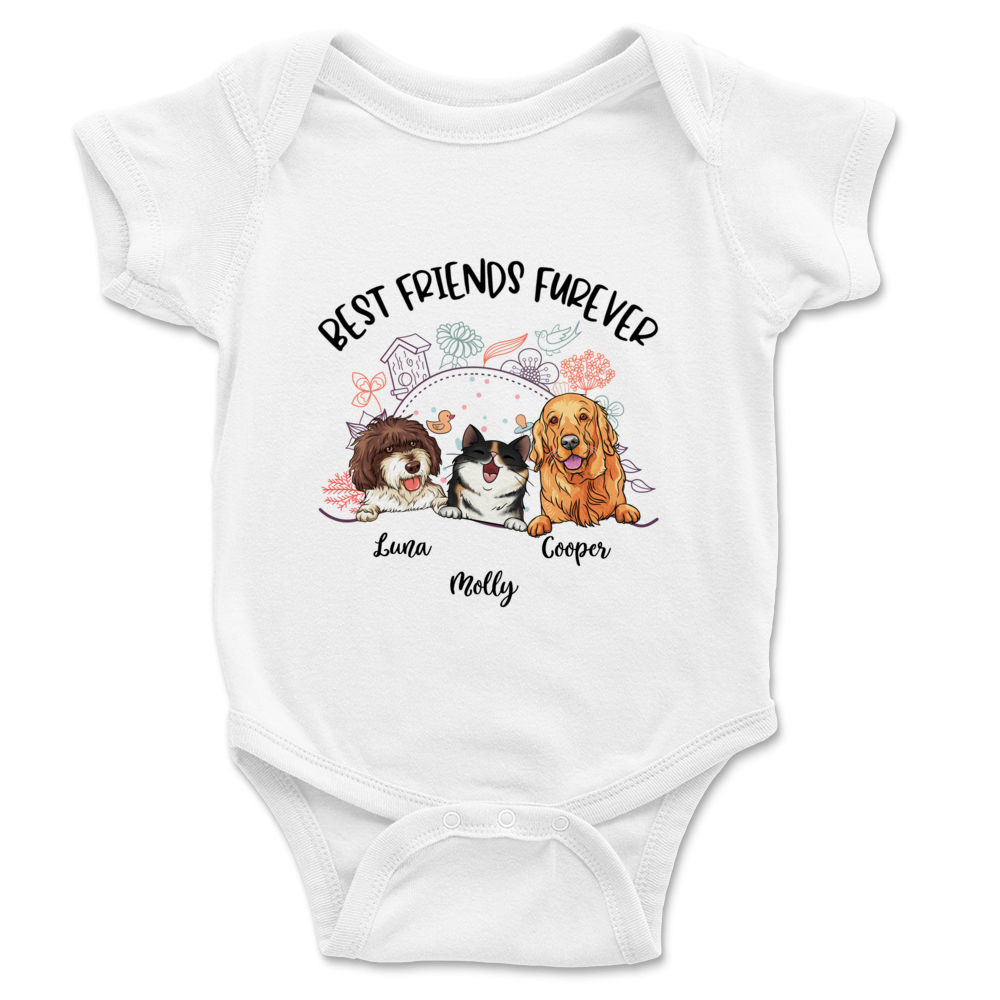 Personalized Shirt - Custom Baby Onesies - Best friends furever_3