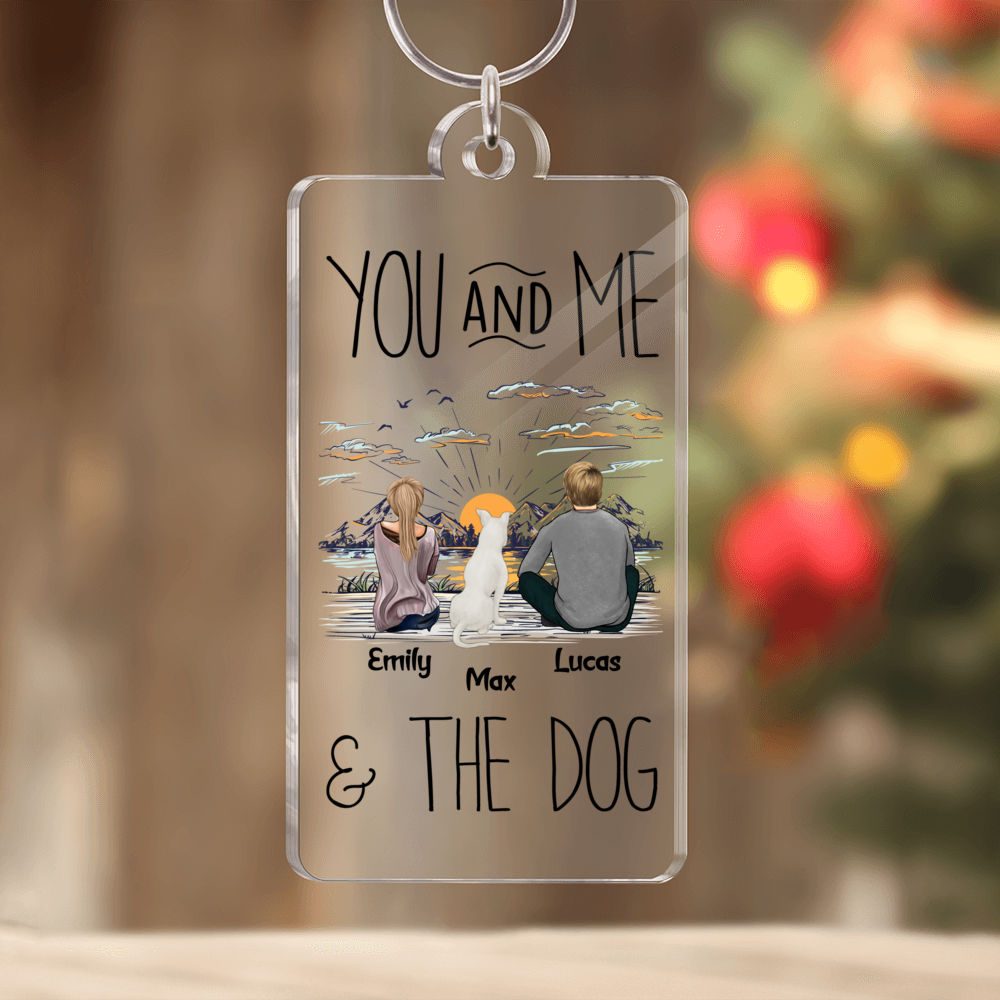 Best Sentimental Gifts For Dog Lovers - You & Me and the Dogs (1703) - Personalized Keychain_1