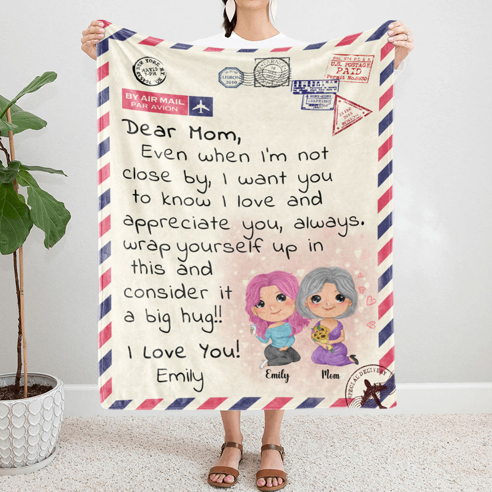 Mama Personalized Blanket, Dear Mama Blanket, Blanket for Mama