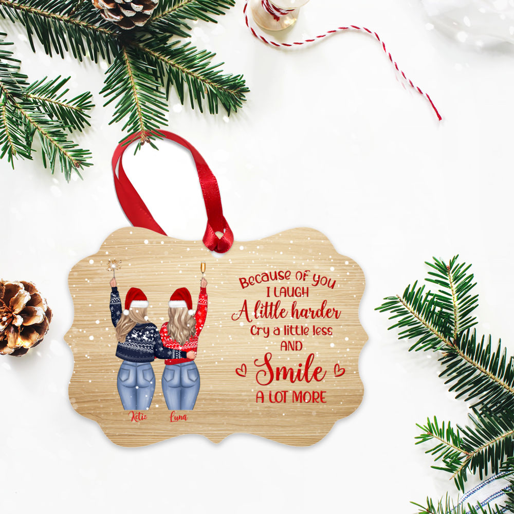 Personalized Christmas Ornament - Best Friend Xmas Ornament | Gossby_4