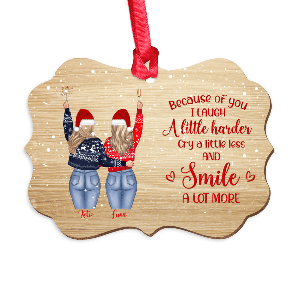 Funny Gifts for Friends Personalised Gifts I Smile Becuase 