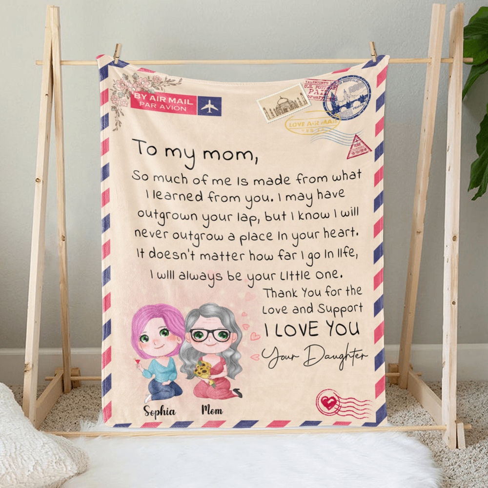 Dear Mom - Personalized Mother's Day Mother Blanket