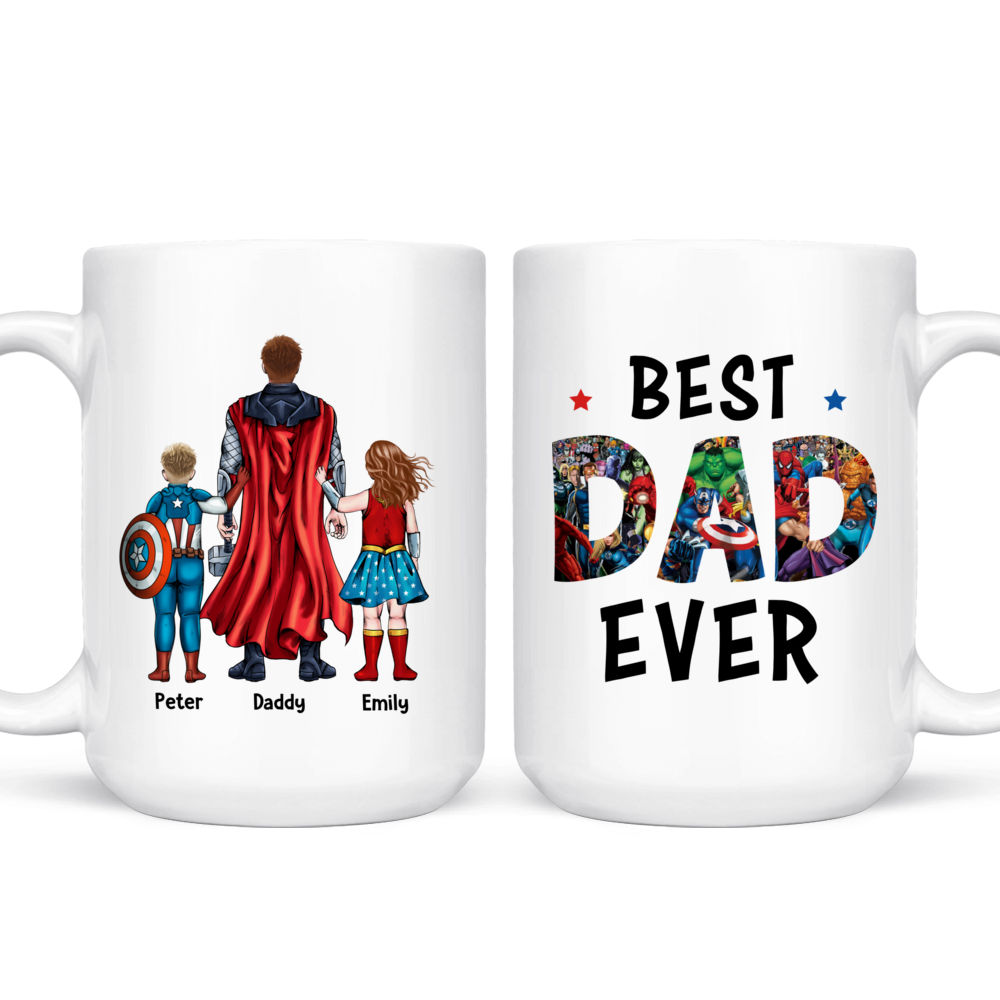 Best. Papa. Ever. Father's Day 2 Photo Coffee Mug