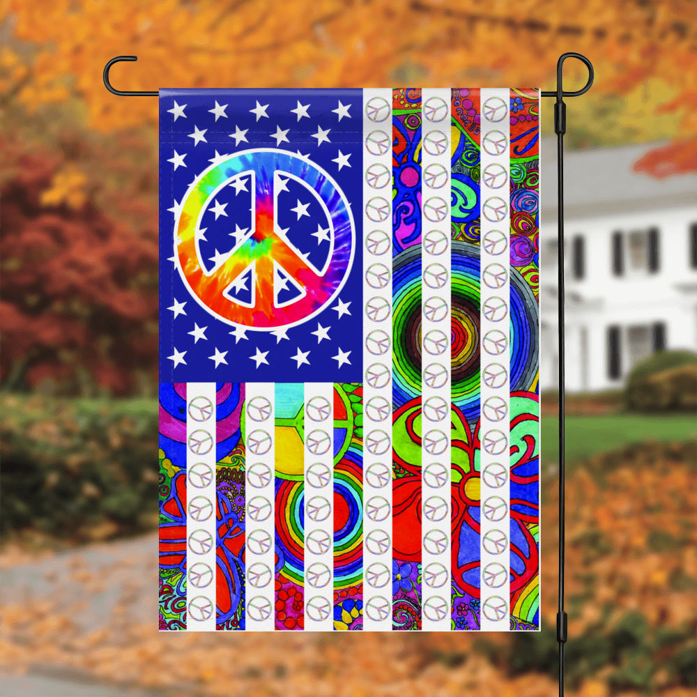 Peace Flag - Hippie Soul Flag Love Peace Bohemian Hippie Flag Outdoor Decor Hippie Style Garden Flag 26965_5