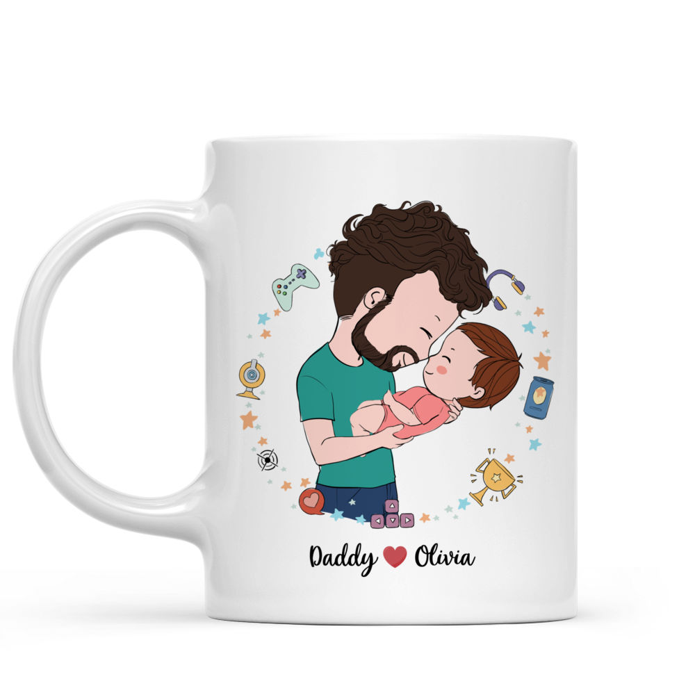 Personalized Mug - Vater und Baby - Aufgestiegen zu Daddy (G)_1