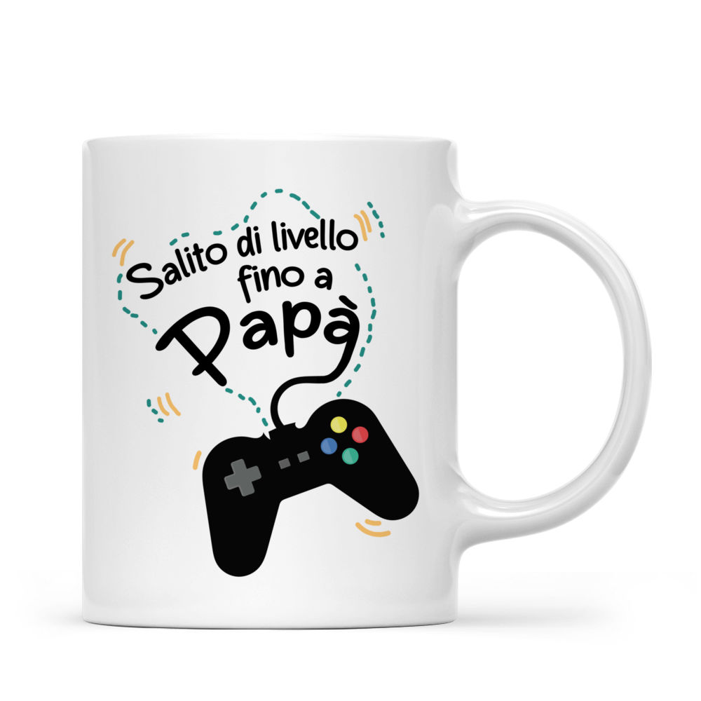 Padre e bambino Salito di livello fino a papa I Personalized Mug