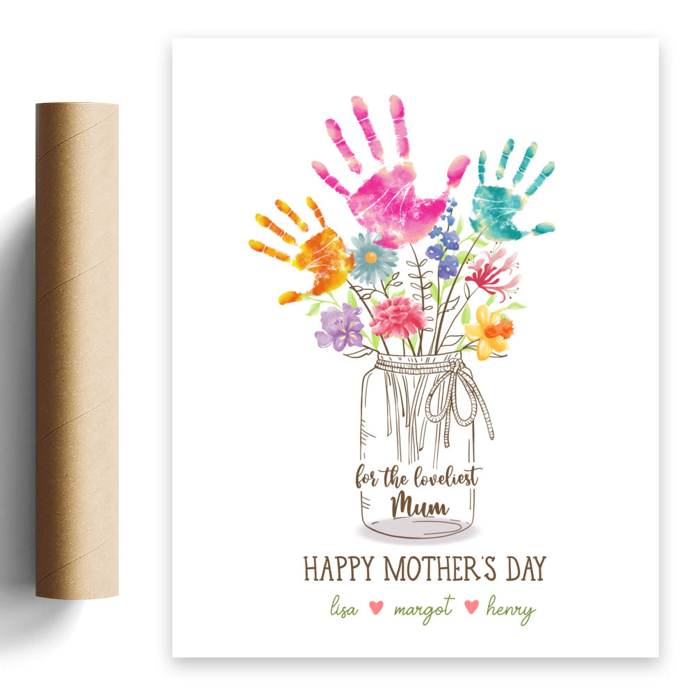 Personalized Poster - Love Poster - For the loveliest mom - Happy mother's day_2