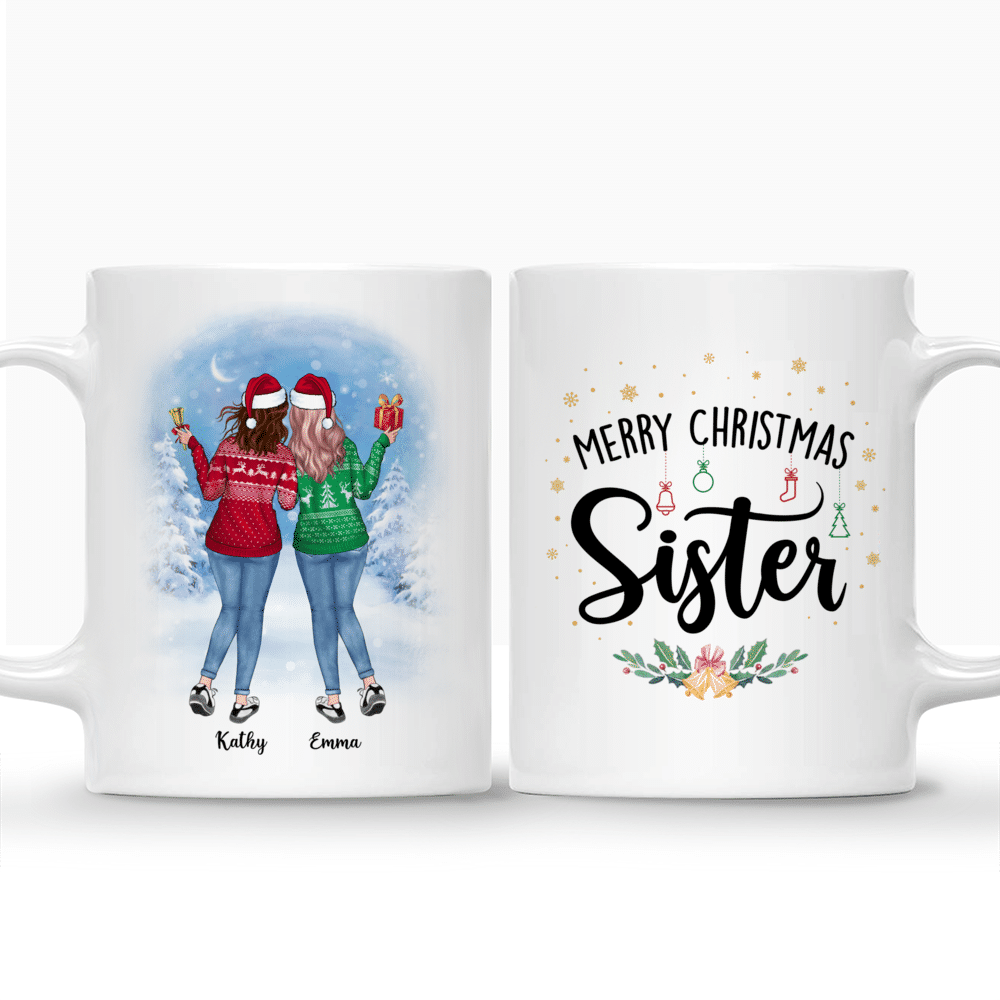 Christmas Up to 5 Girl - Merry Christmas Sister - Personalized Mug - Personalized Mug_3