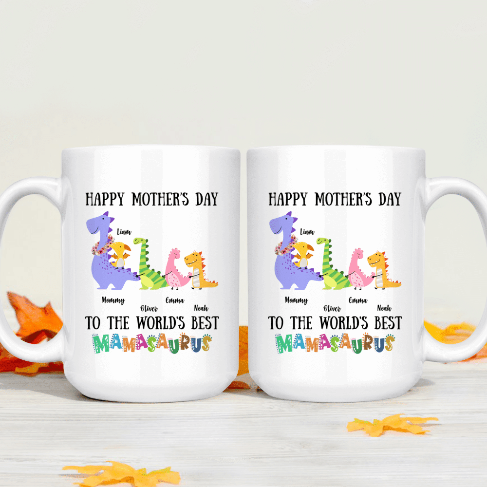 Mamasaurus Cup, Mamasaurus Mug, Happy Mother Day Mug, Cute Mothers Day -  Gerbera Story