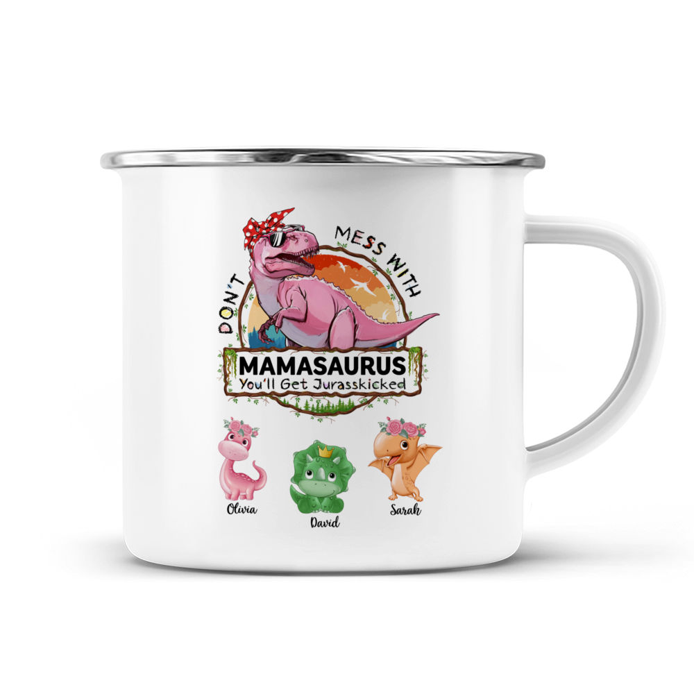 Don't Mess with Mamasaurus Mom Mug Personalized – Personalized Drawing Gifts