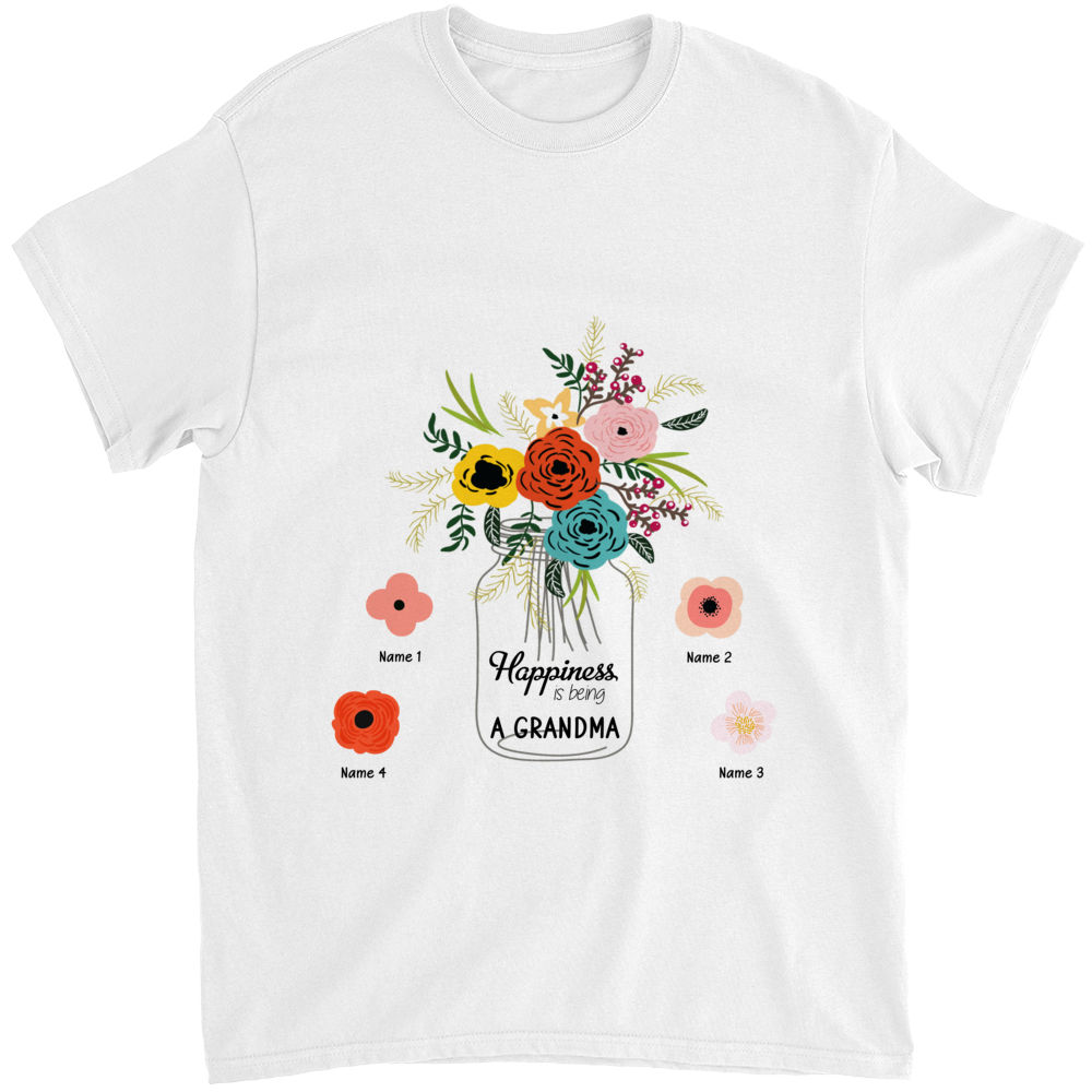 Mother's Day 2023 - Personalized Happiness Is Being A Grandma Shirt, Mother's Day Shirt, Mother's Day Gift, Mommy Birthday Shirt Gift, Grandma Nana Shirt 27963_5