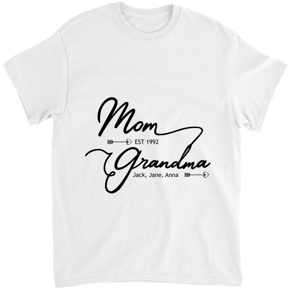 Mother's Day 2023 - Personalized Mother's Day Shirt, Mom Grandma Shirt, Nana Shirt Gift, Mother Grandma Birthday Gift_5