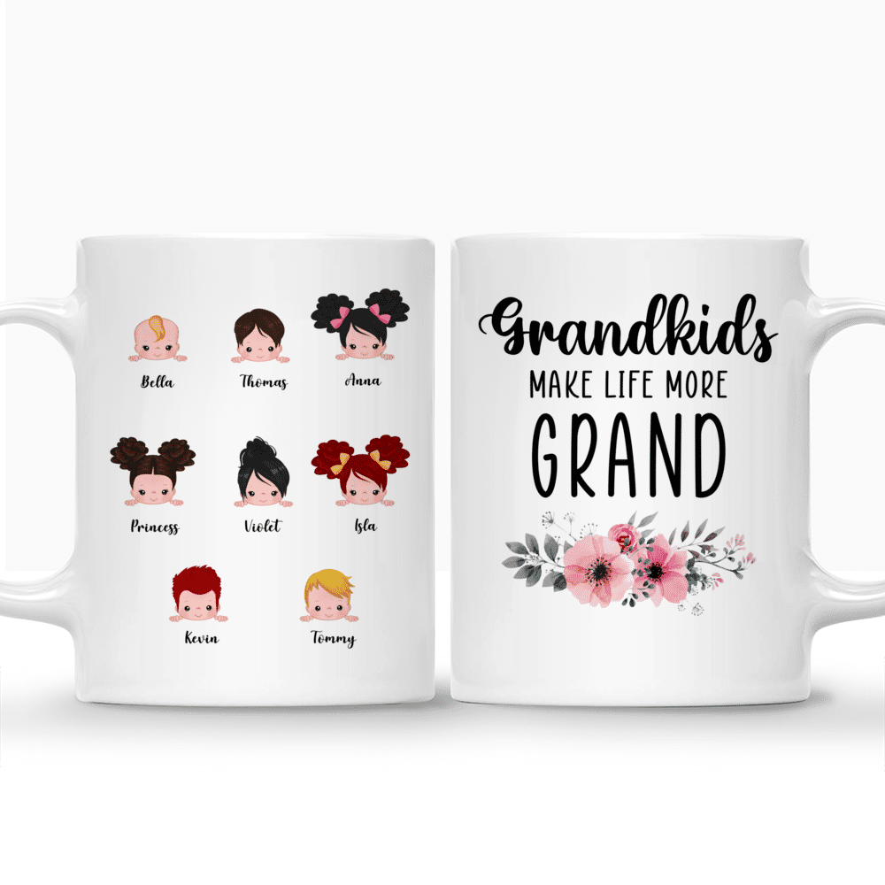 Personalized Mug - Grandkids Make Life More Grand_3